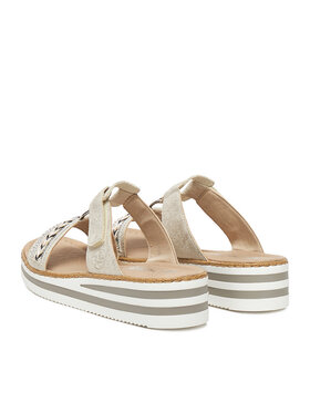 Rieker Rieker Παντόφλες V02M6-60 Ασημί