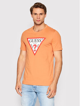Guess Guess T-Shirt M2YI71 I3Z11 Pomarańczowy Slim Fit