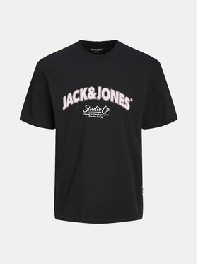 Jack&Jones Set 2 Majice Bronx 12271571 Crna Relaxed Fit