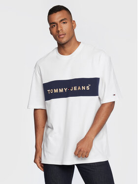 Tommy Jeans Tommy Jeans T-Shirt Printed Archive DM0DM14016 Biały Regular Fit