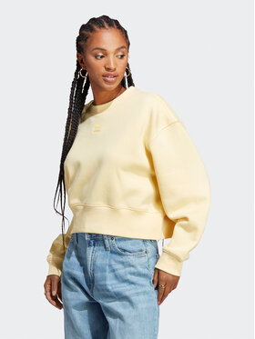 adidas adidas Mikina Adicolor Essentials Crew Sweatshirt HZ8640 Žlutá Relaxed Fit