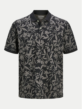 Jack&Jones Jack&Jones Тениска с яка и копчета Jeff 12269236 Черен Standard Fit