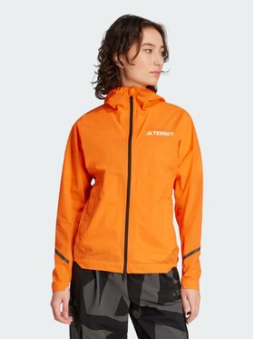 adidas adidas Kurtka do biegania 141993 Pomarańczowy Slim Fit