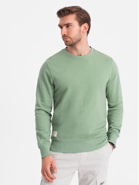 Ombre Ombre Mikina OM-SSBN-0175 Zelená Regular Fit