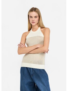 Liu Jo Liu Jo Sweter UF5276MA01604120 Biały Regular Fit