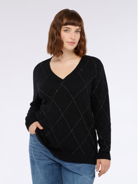 Fiorella Rubino Fiorella Rubino Sweter M751L008135N033 Czarny Regular Fit
