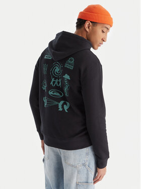 Quiksilver Quiksilver Pulóver EQYFT05126 Fekete Comfort Fit