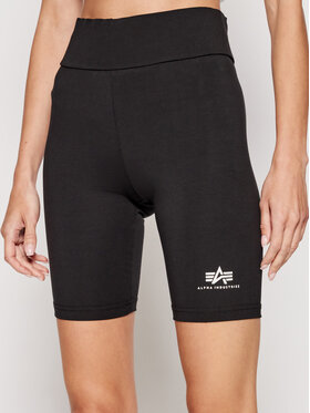 Alpha Industries Alpha Industries Cyklistické šortky Basic Bike 116052 Černá Slim Fit