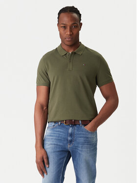 Tommy Jeans Tommy Jeans Polokošeľa DM0DM20676 Kaki Slim Fit