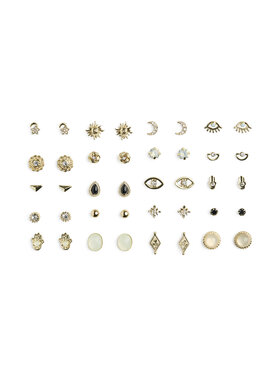 Pieces Pieces Набір з 20 пар сережок Pclona Mega Pack Earrings D2d 17153167 Золотий