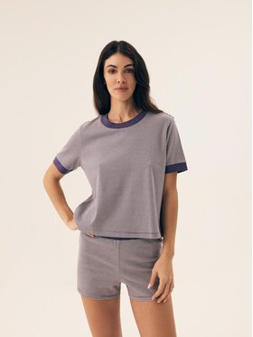 Esotiq Esotiq Piżama 42703 Niebieski Regular Fit