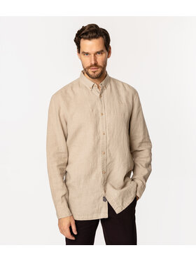 Lee Cooper Lee Cooper Koszula RODOS 2020 Beżowy Comfort Fit