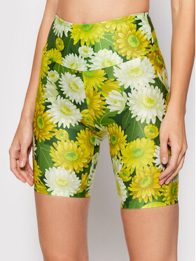 Drivemebikini Drivemebikini Sportiniai šortai Sport 2021-DRV-098_FL Žalia Slim Fit