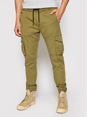 Alpha Industries Alpha Industries Joggery 116202 Zielony Tapered Fit