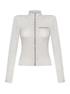 Magda Matyja Magda Matyja Bluza JETLAG ZIP GREY Szary Fitted Fit