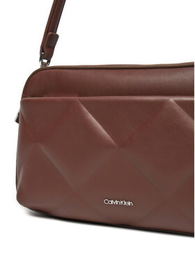 Calvin Klein Ročna Torba Diamond Quilt Camera Bag W/Pkt K60K612907 Rjava