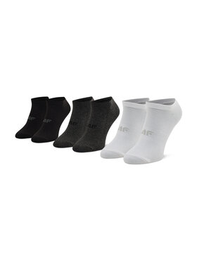 4F 4F Set od 3 para unisex visokih čarapa H4Z21-SOM003 Crna