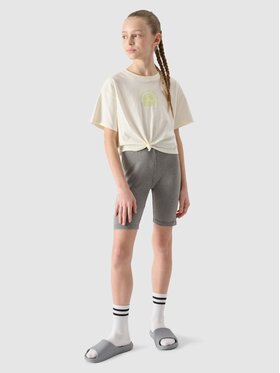 4F 4F T-Shirt 4FJWSS25TTSHF1872-11S Biały Regular Fit