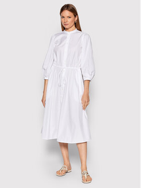 Polo Ralph Lauren Polo Ralph Lauren Φόρεμα πουκάμισο 211864032001 Λευκό Regular Fit
