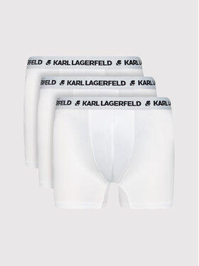 KARL LAGERFELD KARL LAGERFELD Súprava boxeriek Logo Trunks 211M2102 Biela
