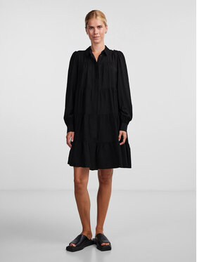 YAS YAS Haljina košulja Pala 26030720 Crna Loose Fit