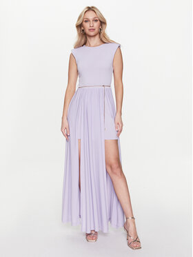 Rinascimento Rinascimento Koktejlové šaty CFC0112920003 Fialová Regular Fit