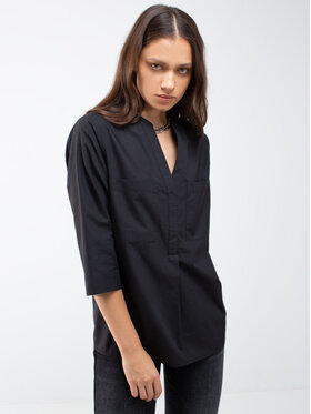 BIG STAR BIG STAR Bluzka OZTA_906_140 Czarny Basic Fit
