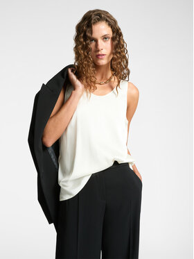 Elena Mirò Elena Mirò Top D105P000024N021 Biały Regular Fit