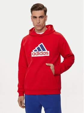 adidas adidas Majica dugih rukava Future Icons Badge of Sport IS8338 Crvena Regular Fit