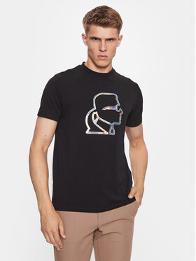 KARL LAGERFELD KARL LAGERFELD Тишърт 755044 534221 Черен Regular Fit