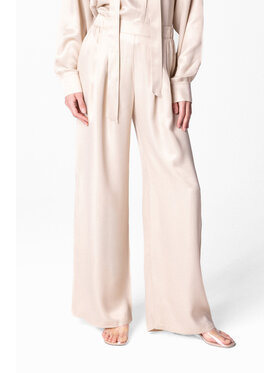 LE POSSÉ LE POSSÉ Pantaloni di tessuto SS Beige chiaro Regular Fit