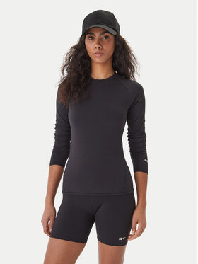 Reebok Reebok Тениска от техническо трико Reebok x Ewa Chodakowska RK25614CCW Черен Slim Fit