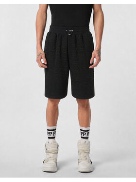 PHILIPP PLEIN PHILIPP PLEIN Športové kraťasy 31041 Čierna Jogger Fit