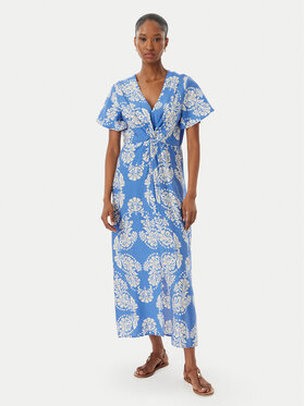 LOLA CASADEMUNT LOLA CASADEMUNT Letné šaty LS2616137 Modrá Regular Fit