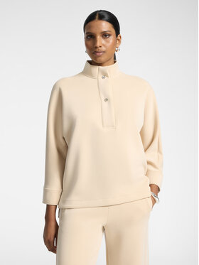 Elena Mirò Elena Mirò Felpa G810Z000681N0A2 Crema Boxy Fit