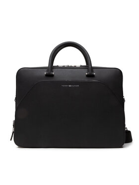 Tommy Hilfiger Tommy Hilfiger Τσάντα για laptop Business Leather Computer Bag AM0AM08459 Μαύρο