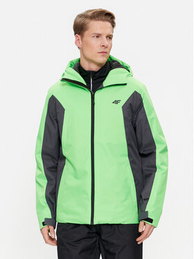 4F 4F Skijacke 4FAW23TTJAM306 Grün Regular Fit