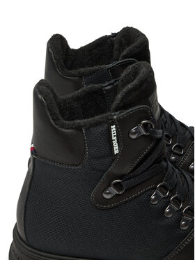 Tommy Hilfiger Gležnjarji Hilfiger Warm Cordura Mix Boot FM0FM05180 Črna