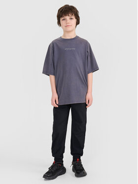 4F 4F T-Shirt OFF TRACK Szary ciemny Oversize