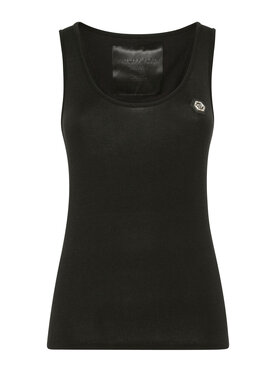 PHILIPP PLEIN PHILIPP PLEIN Tank top 21035 Czarny Skin Tight Fit