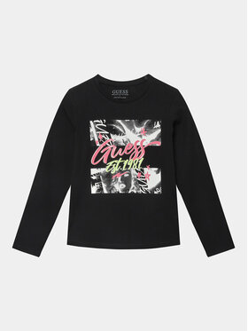 Guess Guess Blúzka J3BI01 J1314 Čierna Regular Fit