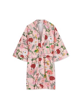White pocket White pocket Kimono kimono Różowy Regular Fit