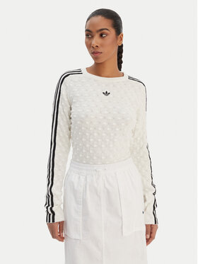 adidas adidas Sveter Solid Spike KS6461 Écru Slim Fit