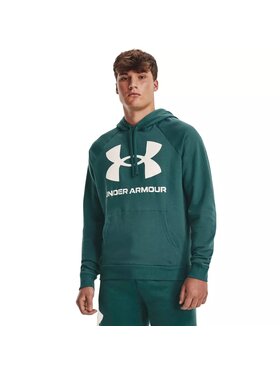 Under Armour Under Armour Bluza UA Rival Fleece Big Logo HD Zielony Loose Fit