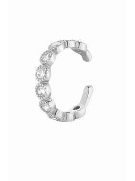Alicja&Maria Jewellery Alicja&Maria Jewellery Nausznica Classic Cuff Silver Srebrne rodowanie