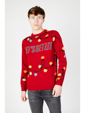 Only & Sons Only & Sons Πουλόβερ ONSXMAS REG 12 LETS GET CREW KNIT Κόκκινο Sweat Fit
