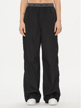 Tommy Jeans Tommy Jeans Teplákové kalhoty DW0DW17316 Černá Baggy Fit