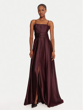 Rinascimento Rinascimento Abendkleid CFC0020046002 Dunkelrot Slim Fit