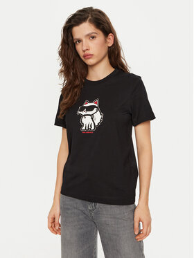KARL LAGERFELD KARL LAGERFELD Tricou A1W17128 Negru Regular Fit