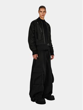 MADE BY SOCIETY MADE BY SOCIETY Spodnie materiałowe KARMA TRACE Pants - P17826 Czarny Basic Fit